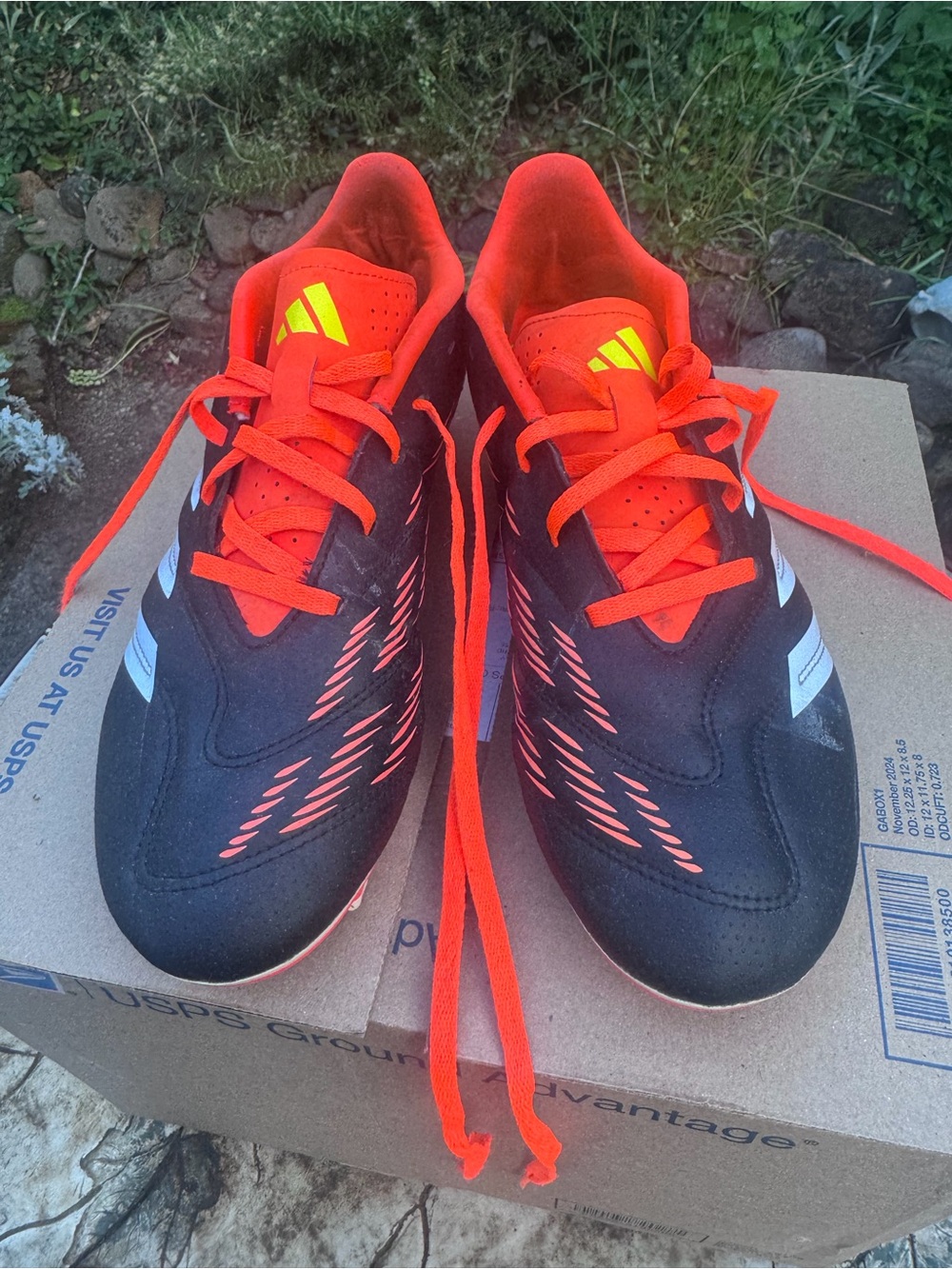 adidas Women’s Black & Bright Orange Soccer Cleats